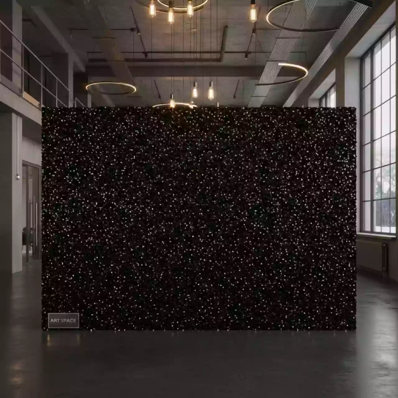 Аренда Секция из пайеток 900х2400 мм черный в Golden Tulip Rosa Khutor — ART SPACE
