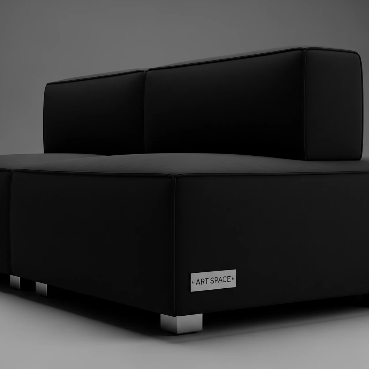 Аренда Секция модульная California Black черная в Boutique Hotel PORTUM 1905 — ART SPACE