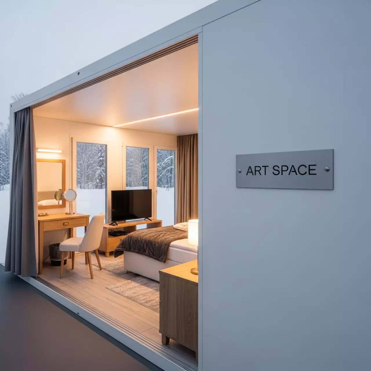 Аренда Секция модульная California White белая в санатории «Металлург» — ART SPACE