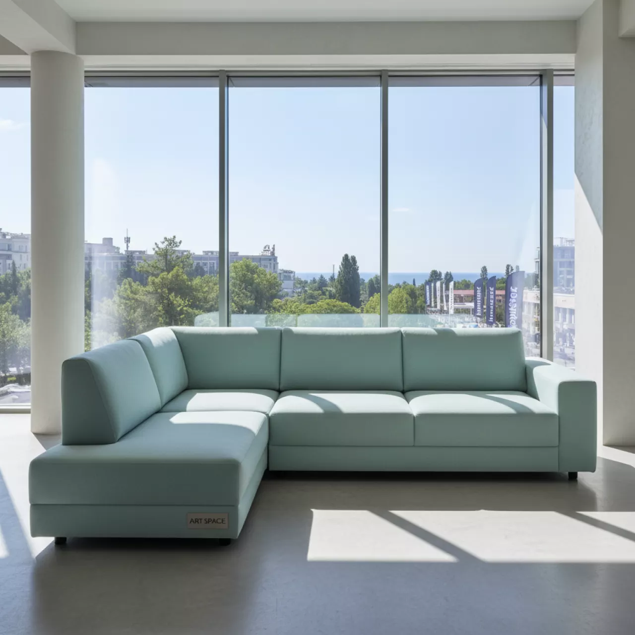 Аренда Секция угловая California Mint мятного цвета в City Park Hotel Sochi — ART SPACE