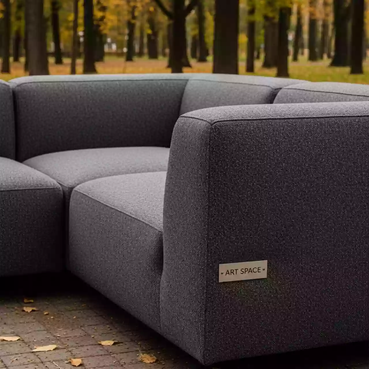 Аренда Секция угловая левая Block Grey в парке «Ривьера» — ART SPACE