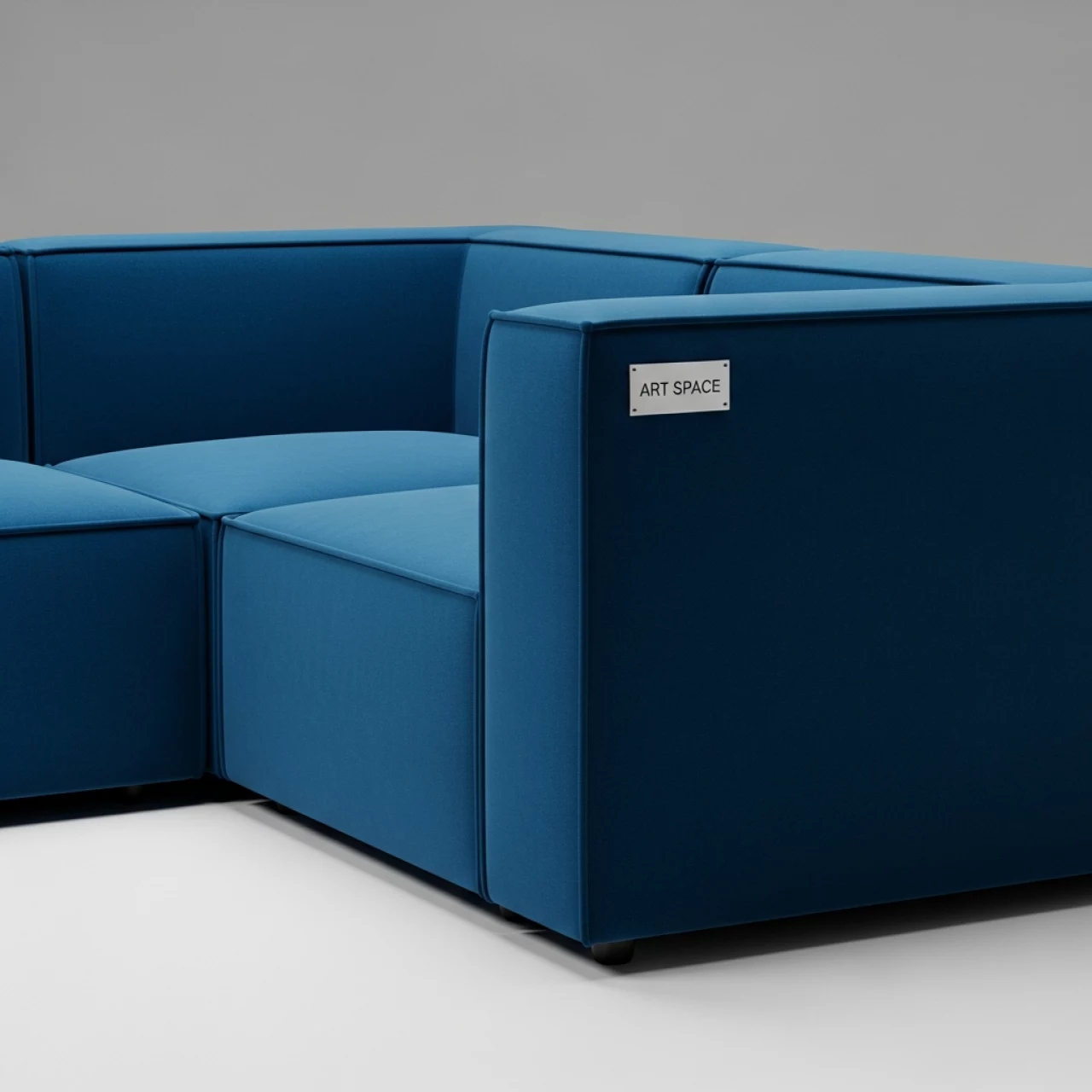 Аренда Секция угловая правая block blue синяя в Ледовом дворце «Айсберг» — ART SPACE