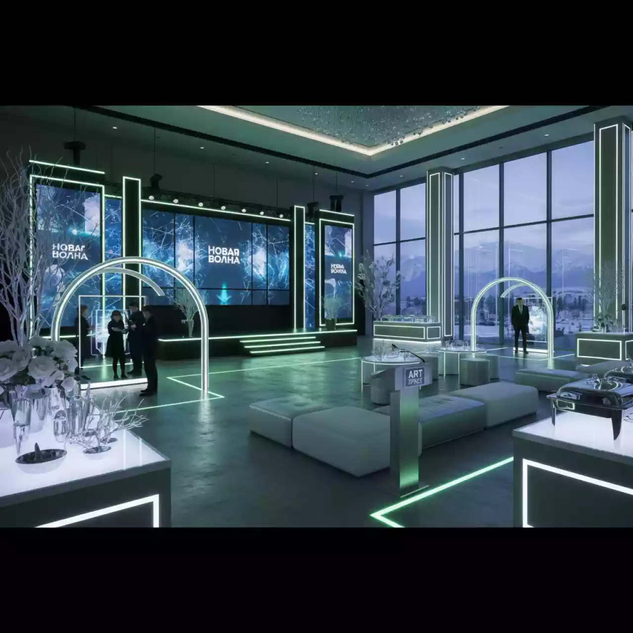 Аренда Семейный праздник в честь открытия офиса Сбербанка в Cosmos Sochi Hotel — ART SPACE