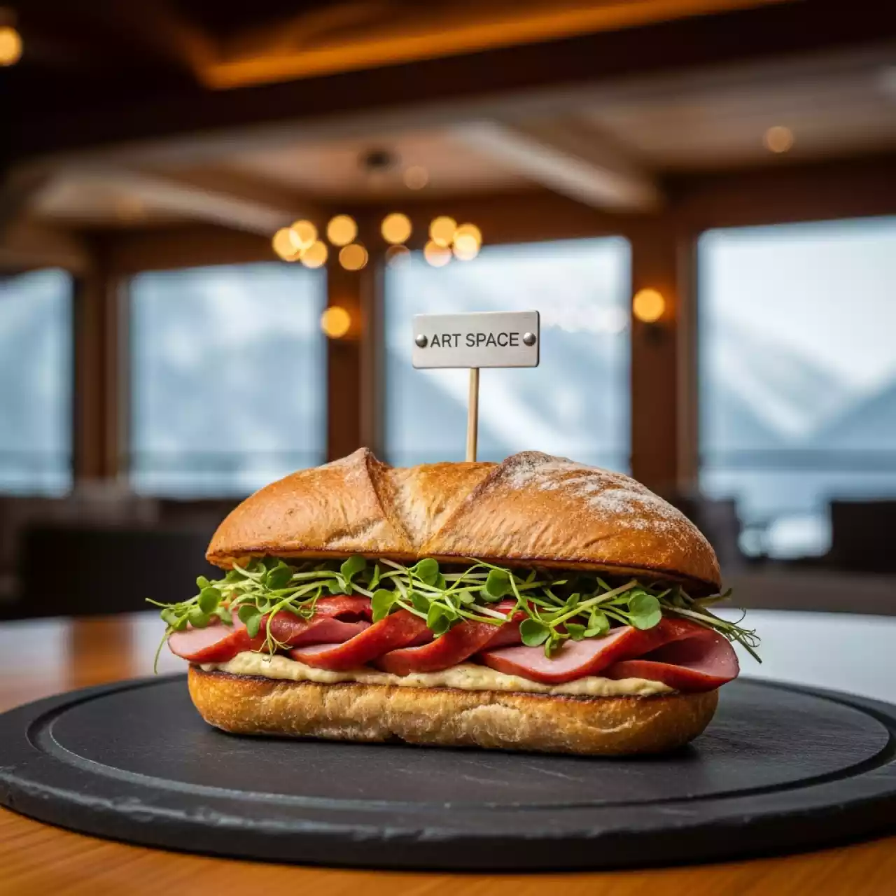 Аренда Сэндвич с колбасой в Гранд Отель Поляна — ART SPACE