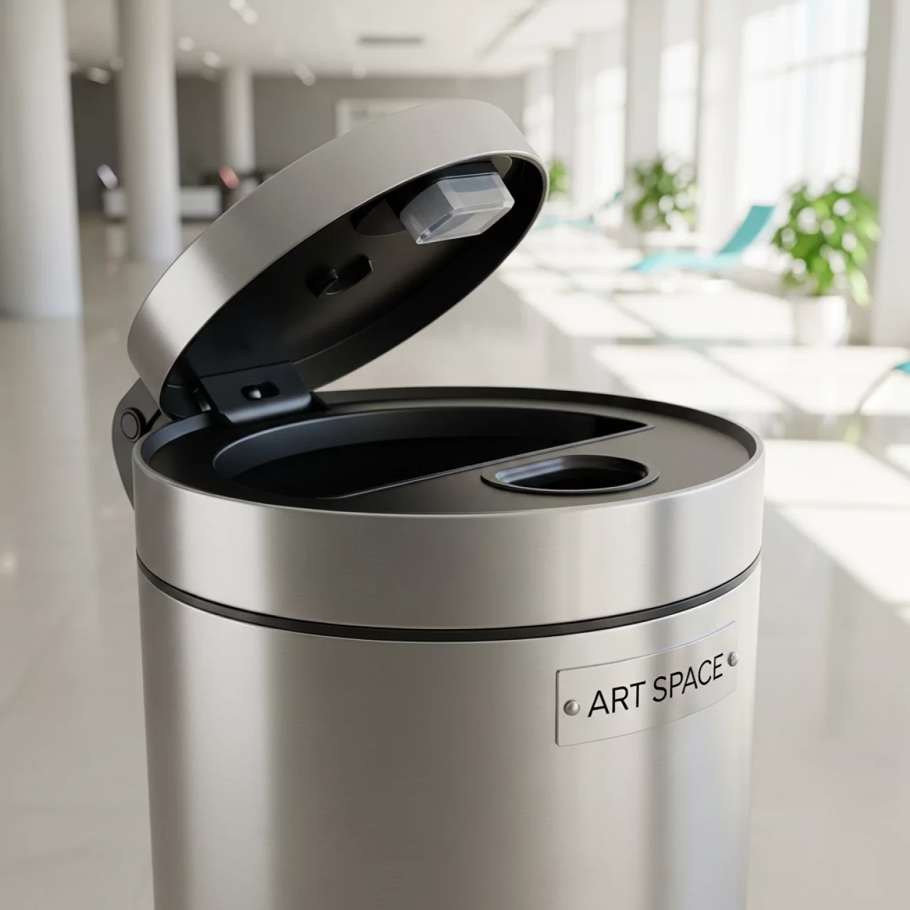 Аренда Сенсорная урна 21 л в санатории «Октябрьский» — ART SPACE