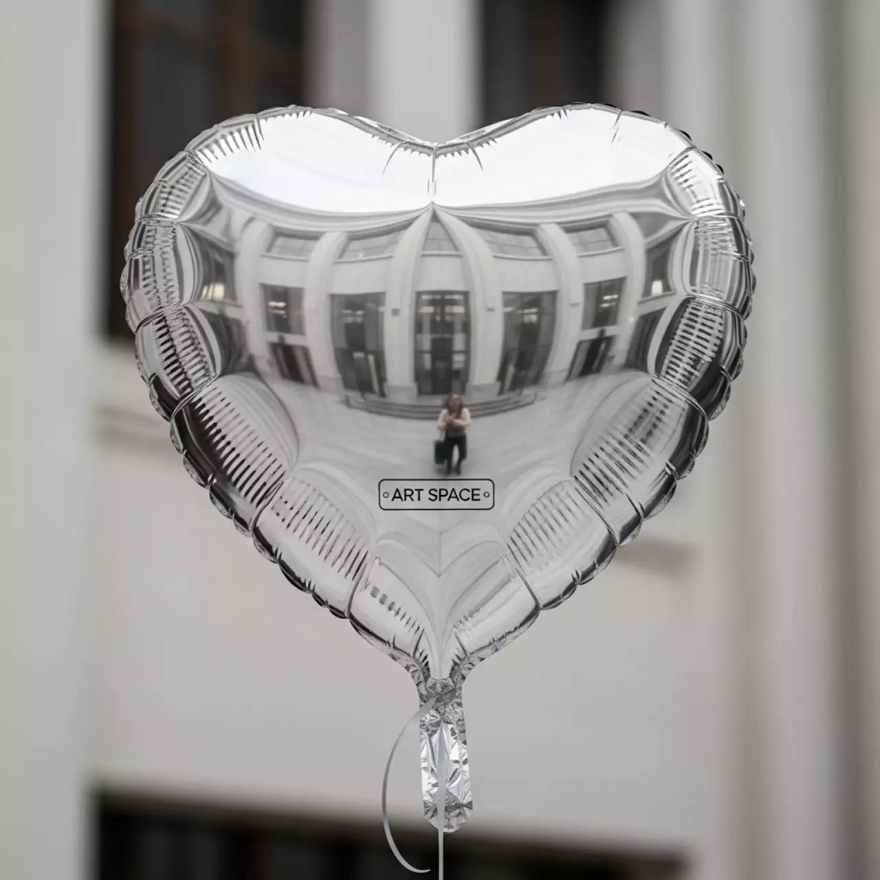 Аренда Сердце фольгированное 46 см серебро в Зимнем театре — ART SPACE