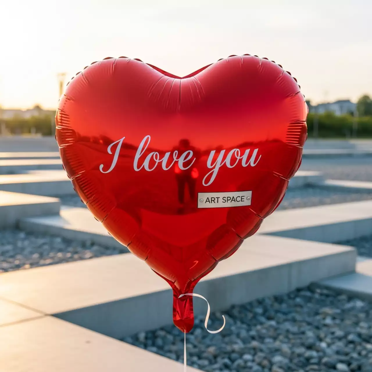 Аренда Сердце фольгированное "Я люблю тебя" на пляже «Маяк» — ART SPACE