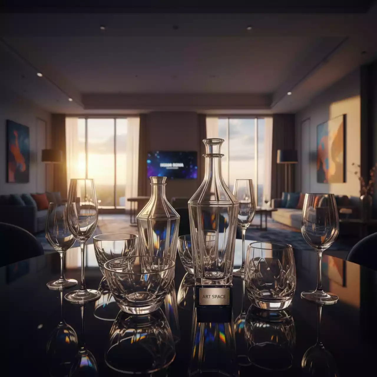 Аренда Сервиз хрустальный в Cosmos Sochi Hotel — ART SPACE