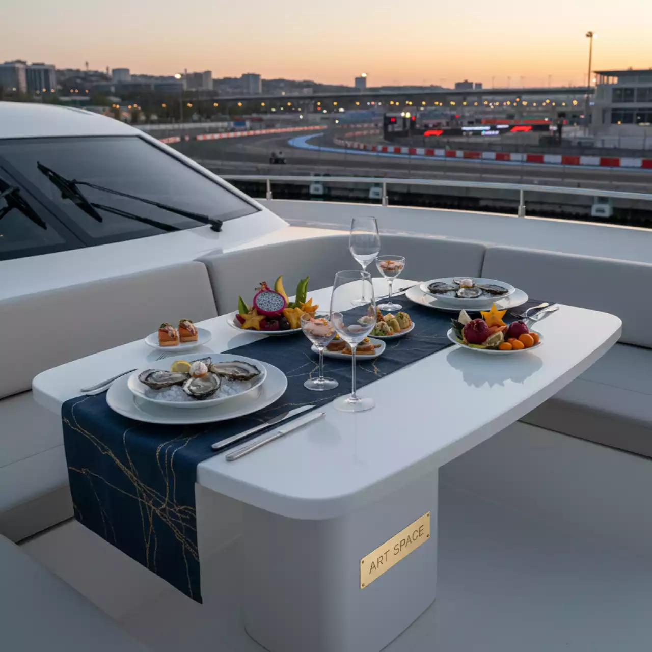 Аренда Сет "Страсть" на 2 персоны на VIP-яхте (Имеретинский порт) — ART SPACE