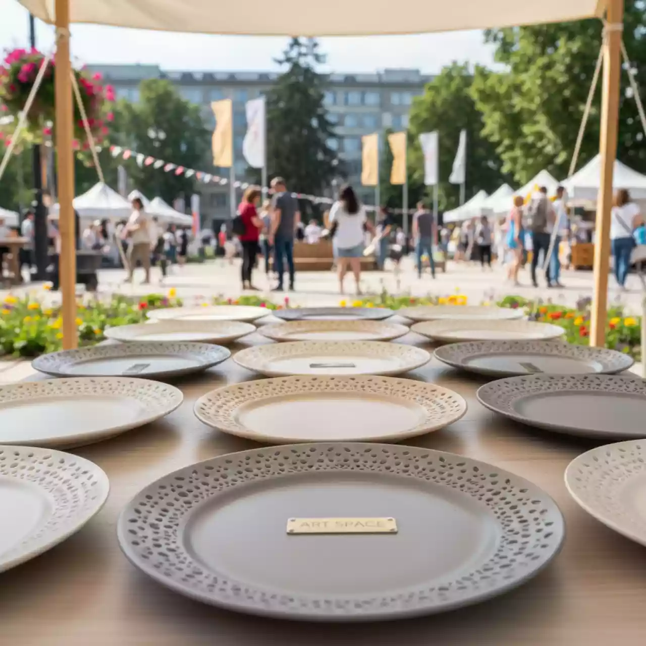 Аренда Сет тарелок декоративных "Ажур" в Mantera Supreme — ART SPACE