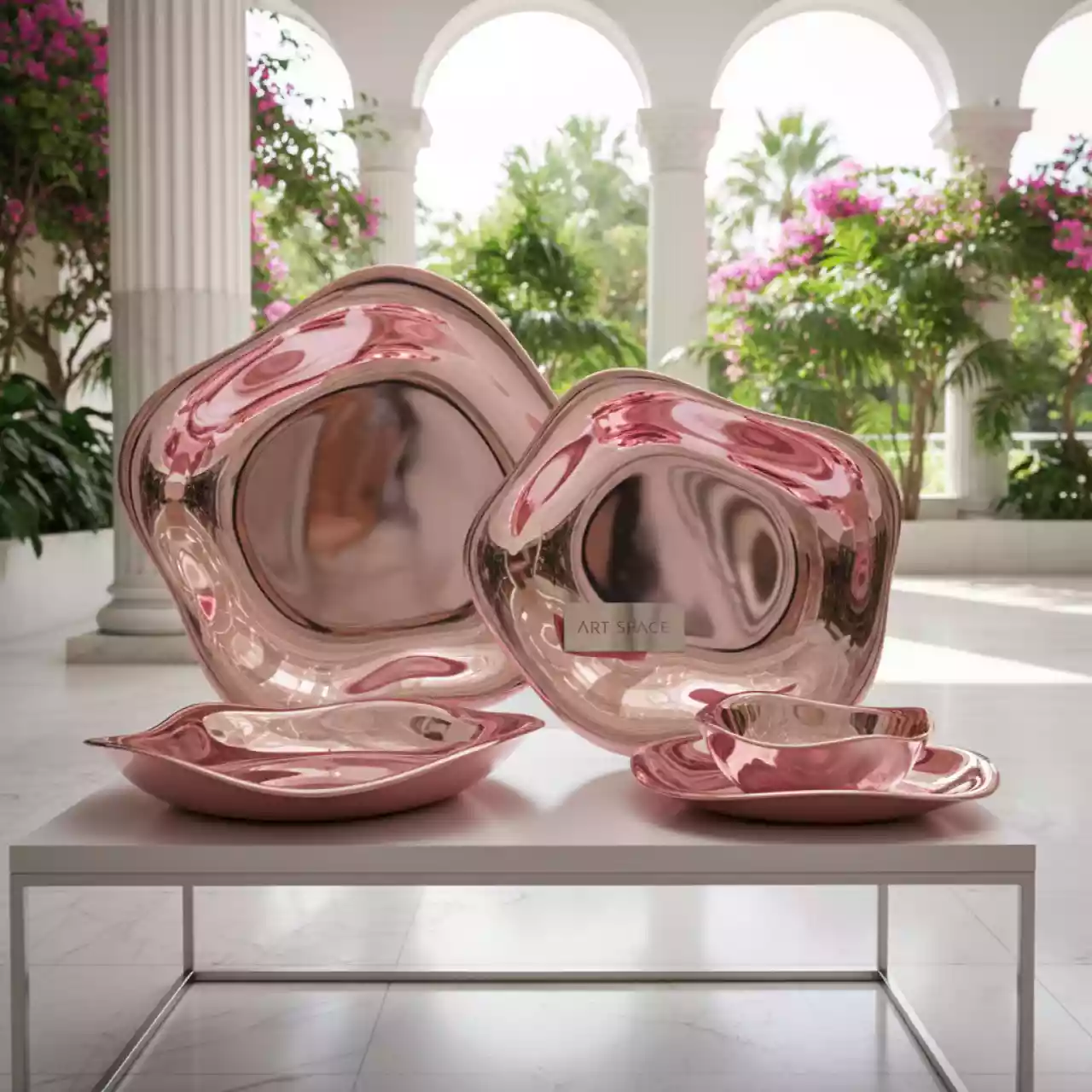 Аренда Сет тарелок декоративных «Пинк» в санатории «Сочи» — ART SPACE