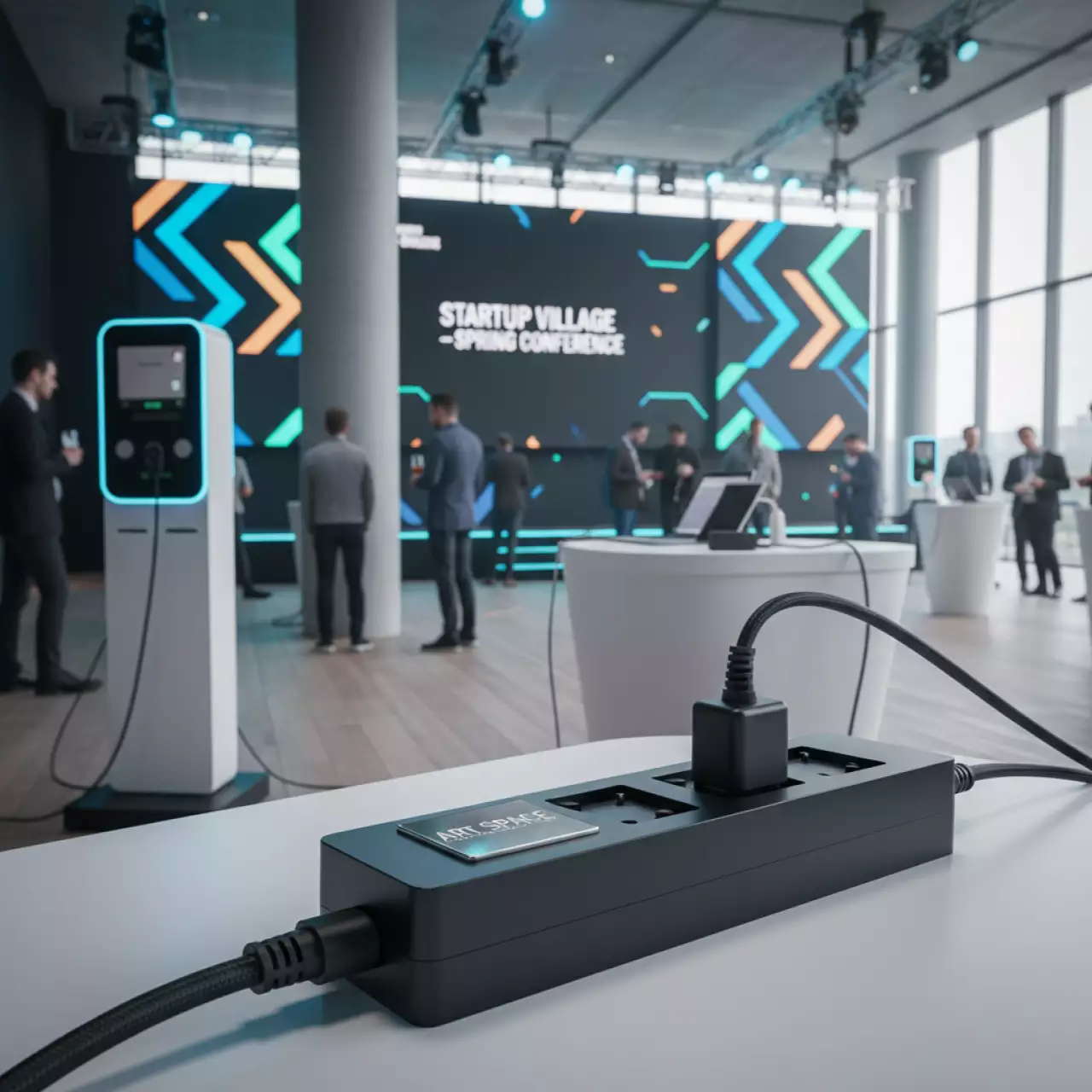 Аренда Сетевой фильтр Power Cube для ИБП с разъёмом C14 1,9 м 5 розеток чёрный в Mövenpick Hotel — ART SPACE