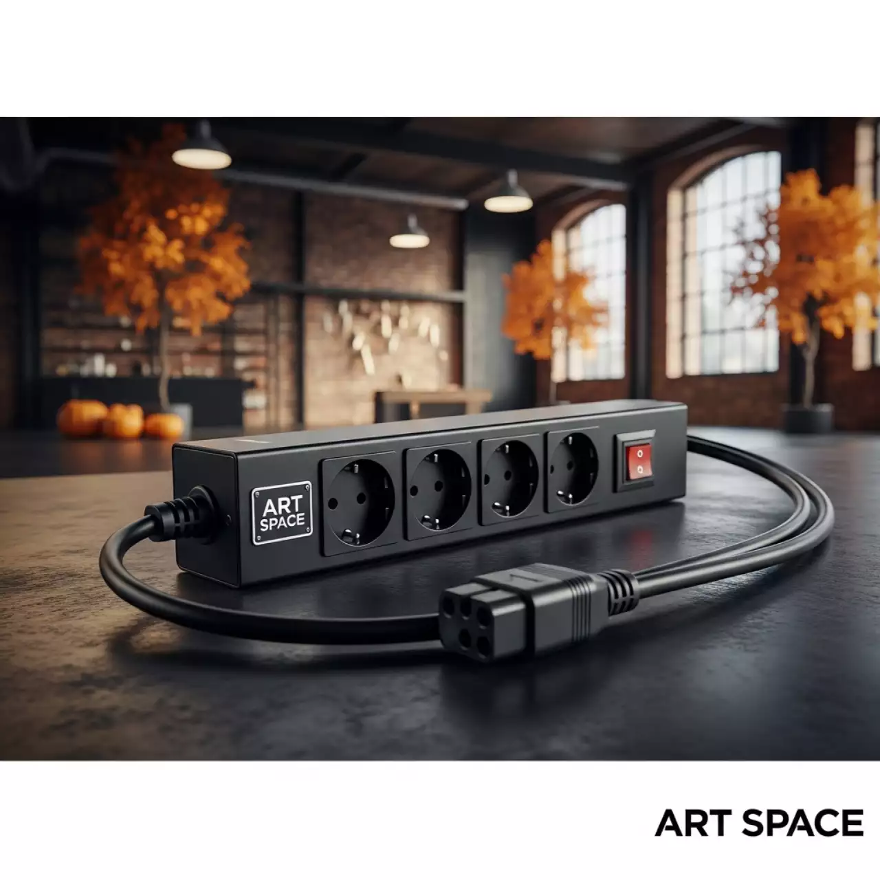 Аренда Сетевой фильтр Power Cube SPG5 B2 для ИБП с разъёмом C14 1,9 м 5 розеток с заземлением чёрный в Gamma Sirius — ART SPACE