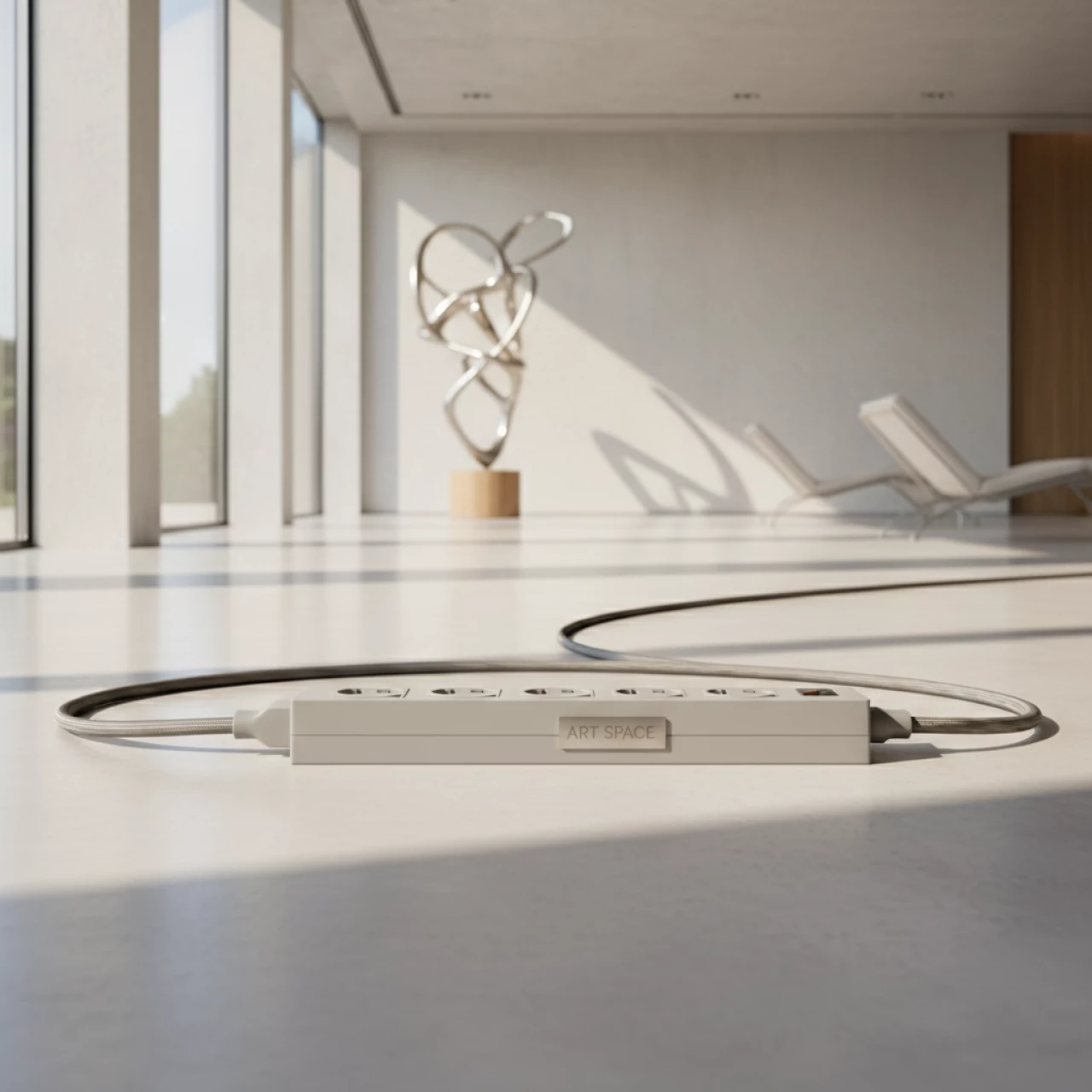 Аренда Сетевой фильтр ZIS Company PILOT PRO 5 м 6 розеток светло серый в Karat Resort — ART SPACE