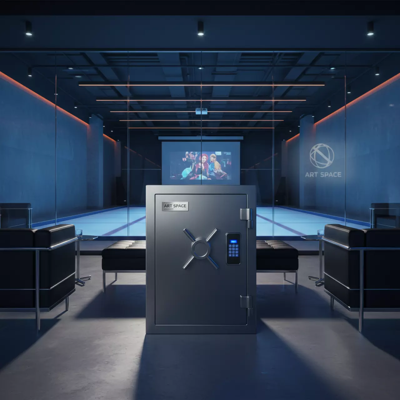 Аренда Сейф огневзломостойкий Valberg Гарант 49 EL в Керлинговом центре «Ледяной куб» — ART SPACE