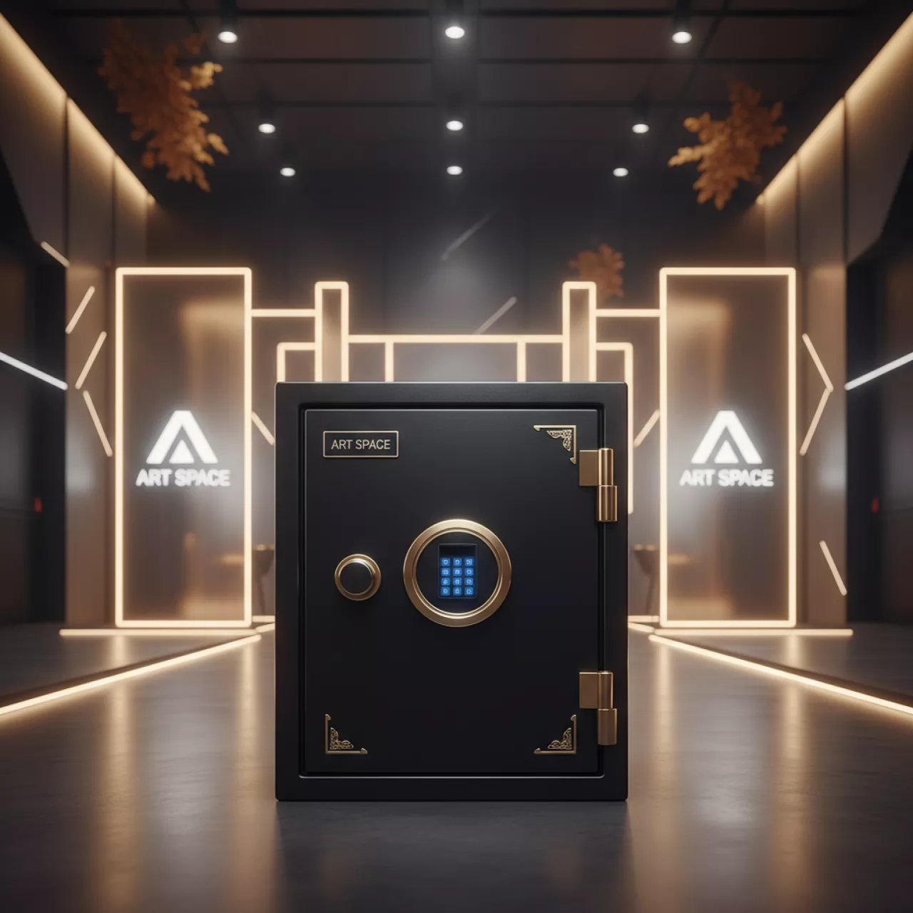 Аренда Сейф огневзломостойкий Valberg Гарант 67T EL Gold черный в Сириус Арене — ART SPACE