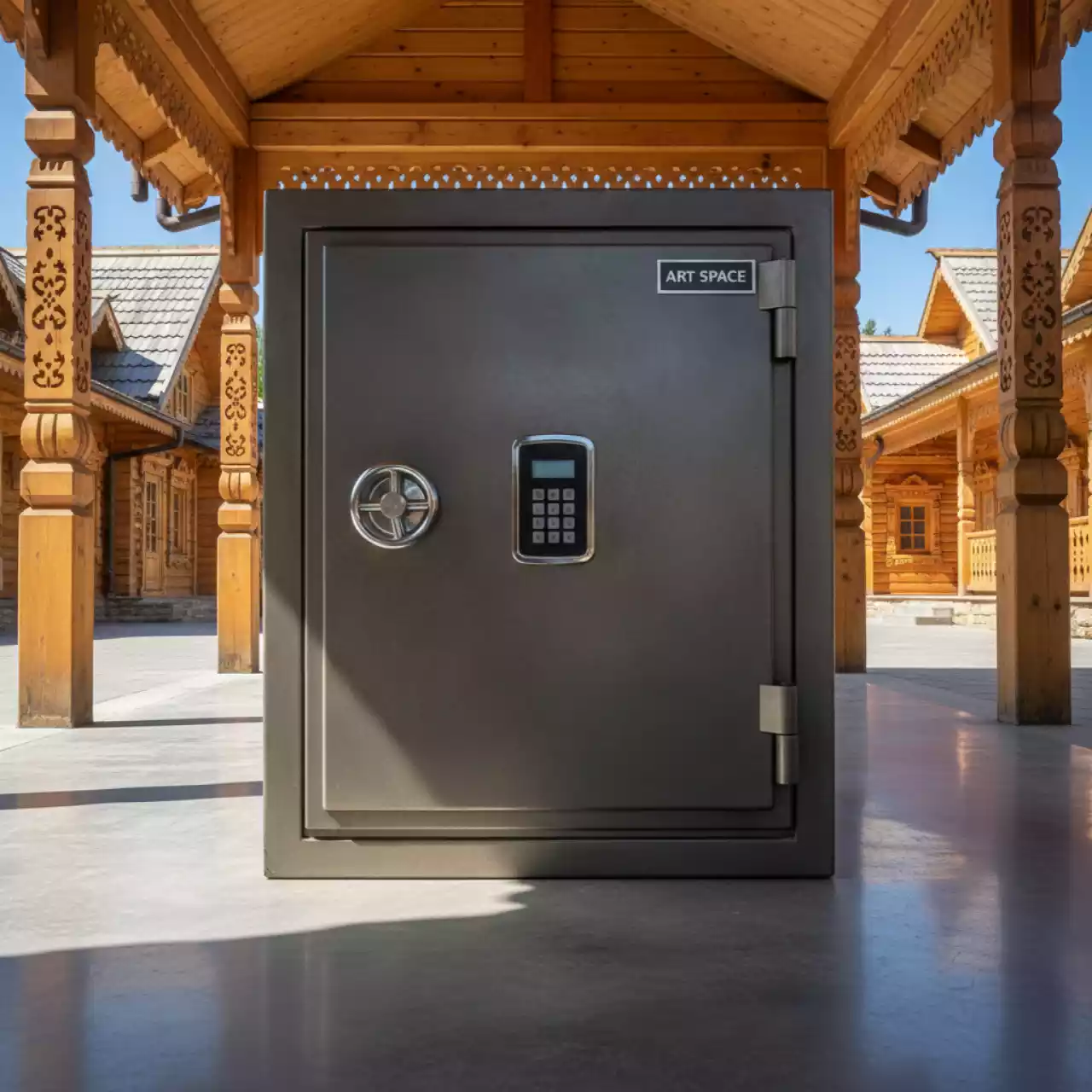 Аренда Сейф огневзломостойкий Valberg Гарант Евро 46 EL в этно-парке «Моя Россия» — ART SPACE