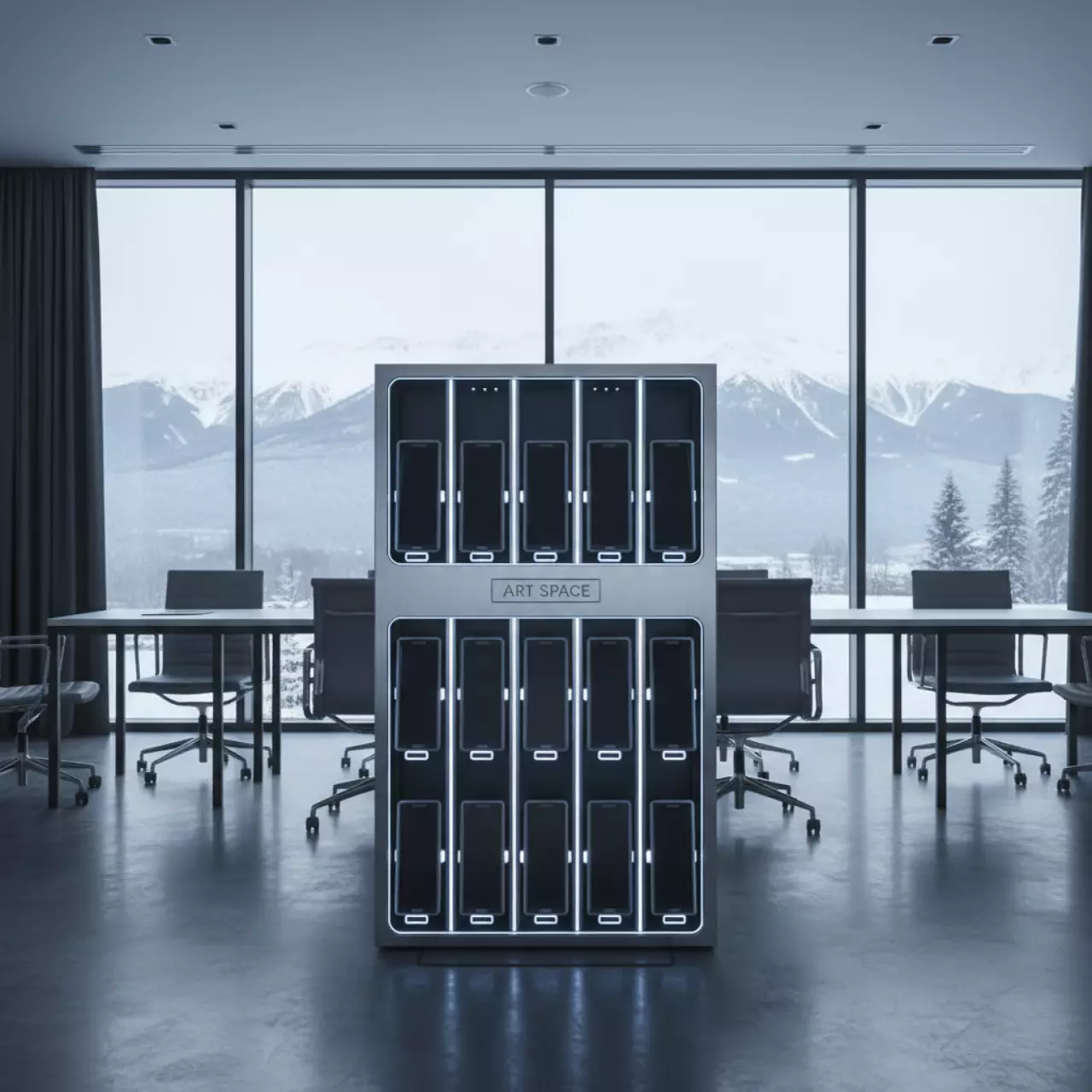 Аренда Сейф тележка AVer C20i для зарядки техники в Cosmos Sochi Hotel — ART SPACE