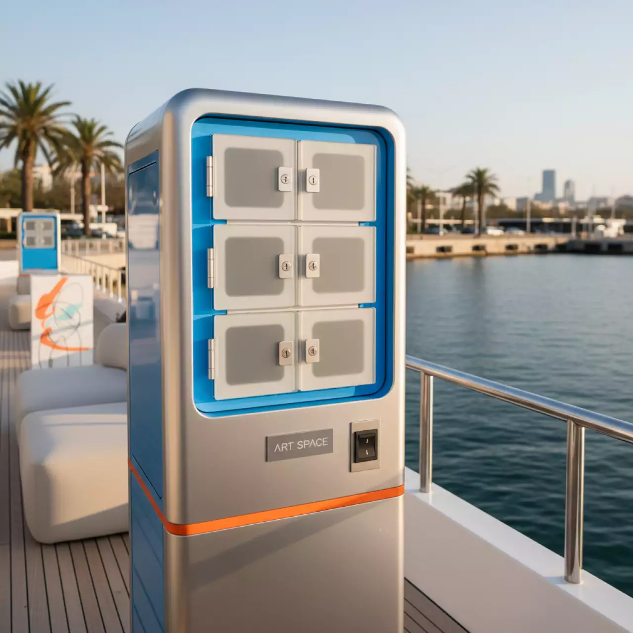 Аренда Сейф тележка AVer C30u для зарядки техники на VIP теплоходе (Морпорт Сочи) — ART SPACE