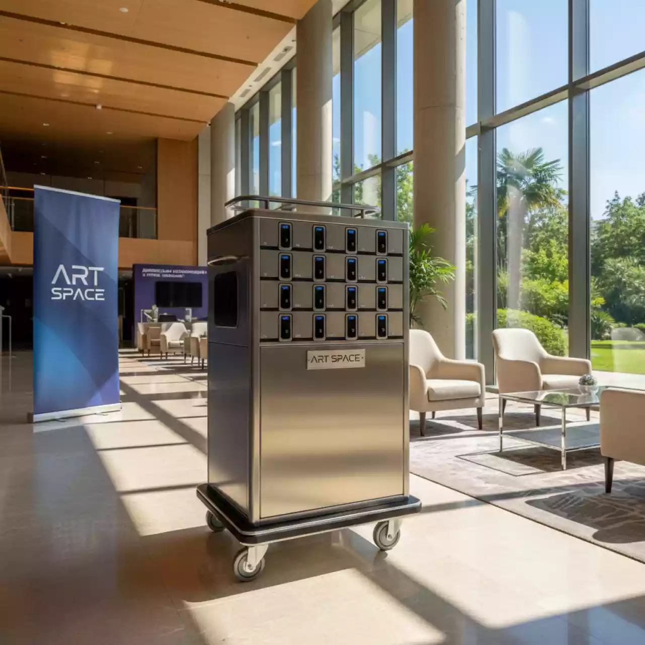 Аренда Сейф тележка AVer C36i для зарядки в отеле «Звездный» — ART SPACE