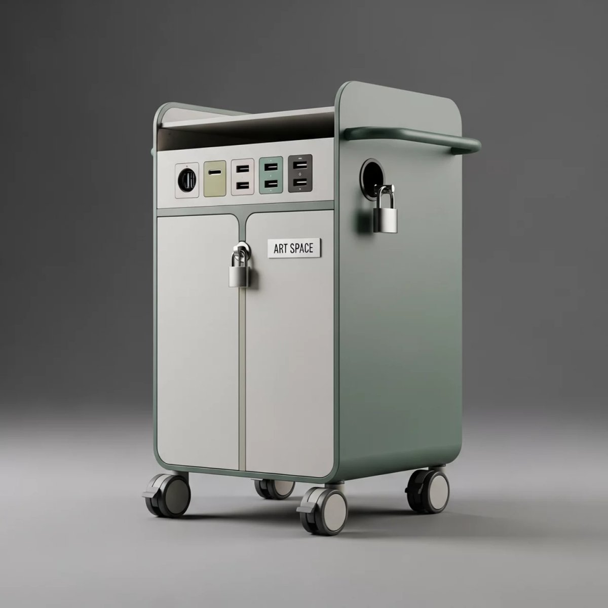 Аренда Сейф тележка AVer E24c для зарядки в ресторане «Sanremo» — ART SPACE