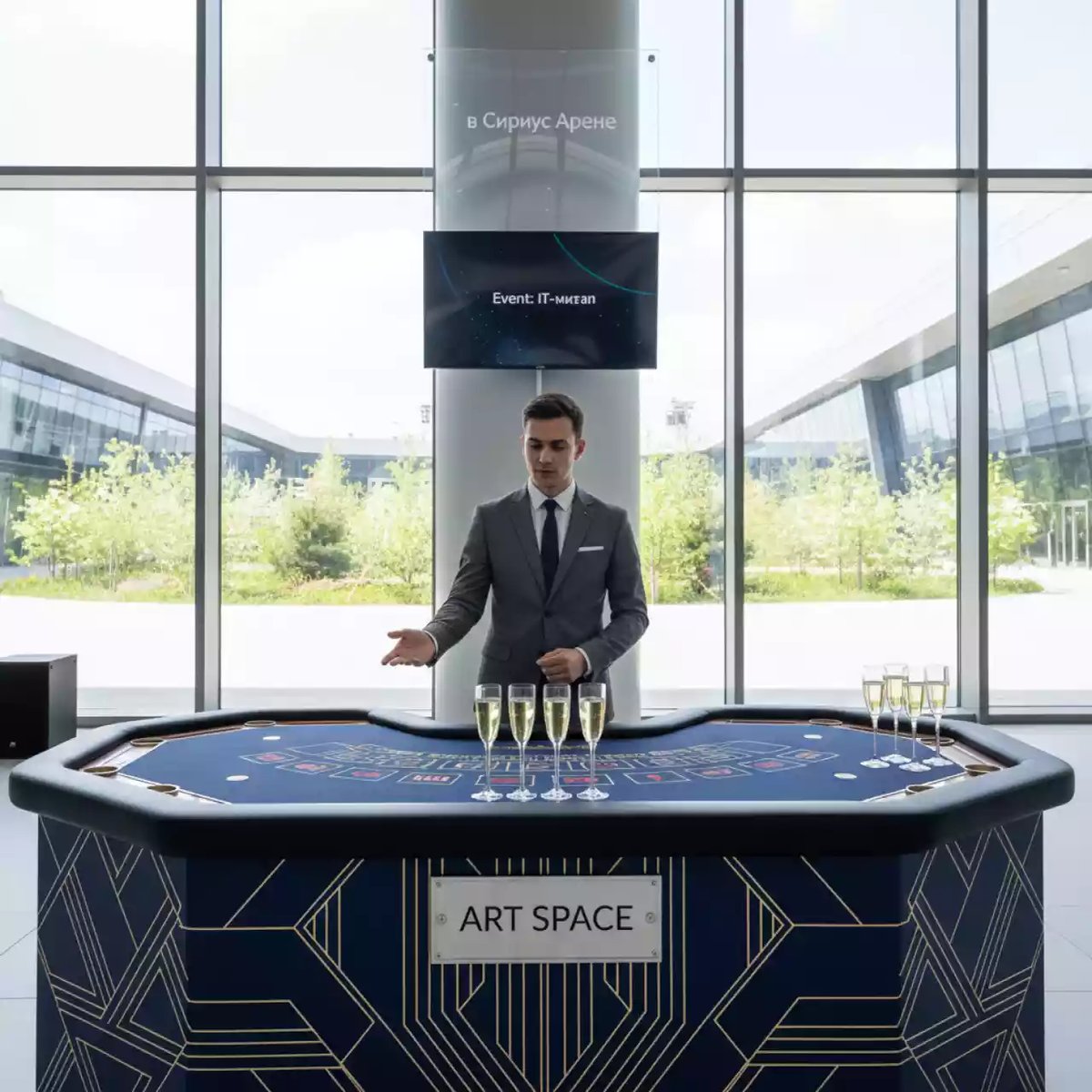 Аренда Шампанское казино в Сириус Арене — ART SPACE