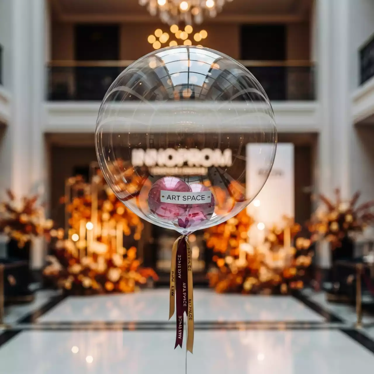 Аренда Шар баблс 55 см прозрачный в Boutique Hotel PORTUM 1905 — ART SPACE