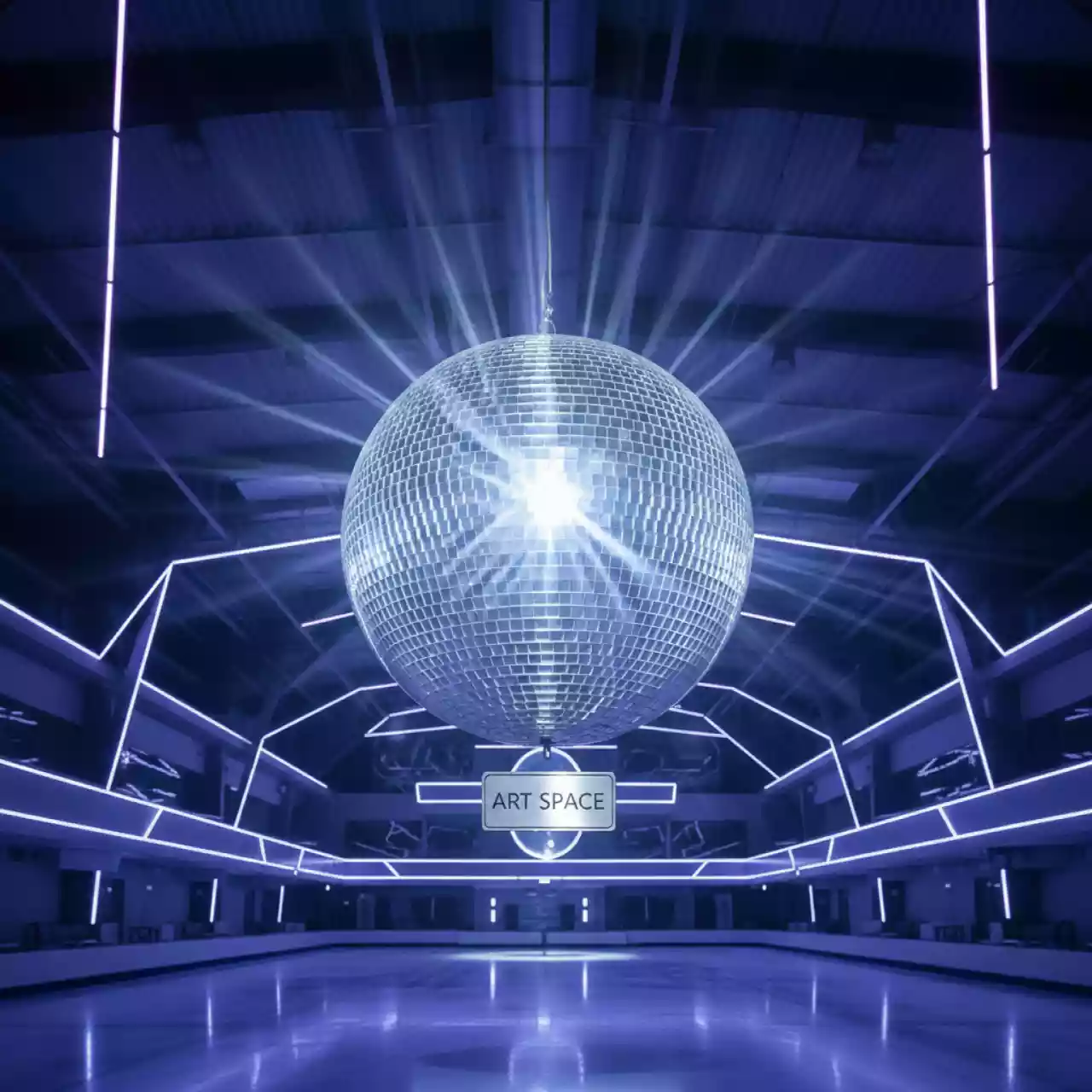 Аренда Шар диско 50 см в Керлинговом центре «Ледяной куб» — ART SPACE