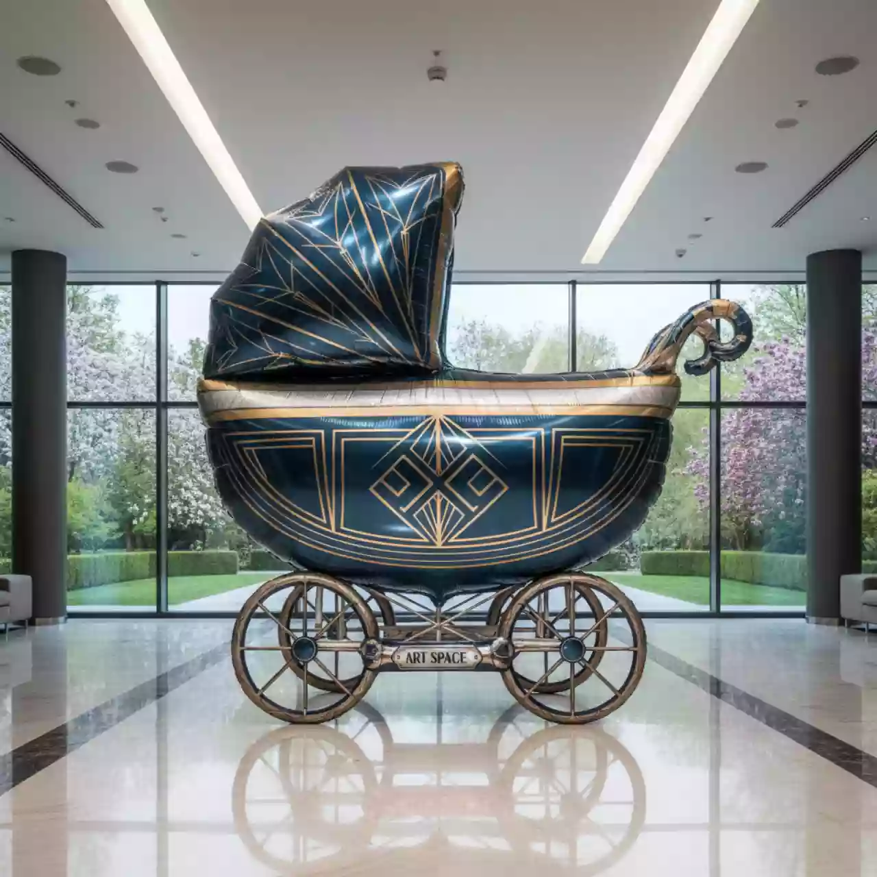 Аренда Шар фольгированный коляска для мальчика в ОКЦ «Галактика» — ART SPACE