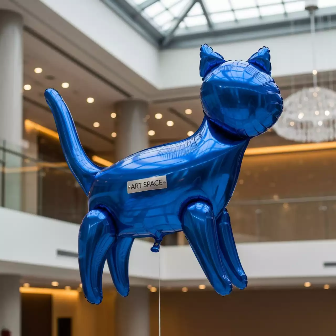 Аренда Шар фольгированный котик синий в Гранд Отель Поляна — ART SPACE
