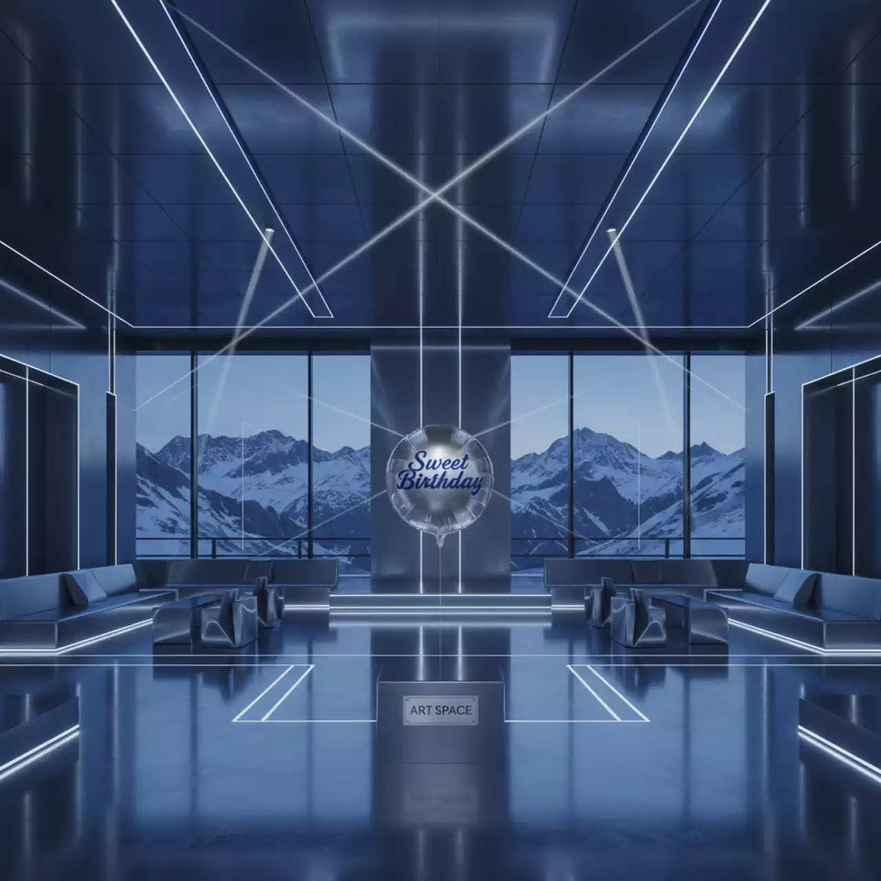 Аренда Шар фольгированный круг "Сладкий день рождения" в Green Flow Hotel — ART SPACE