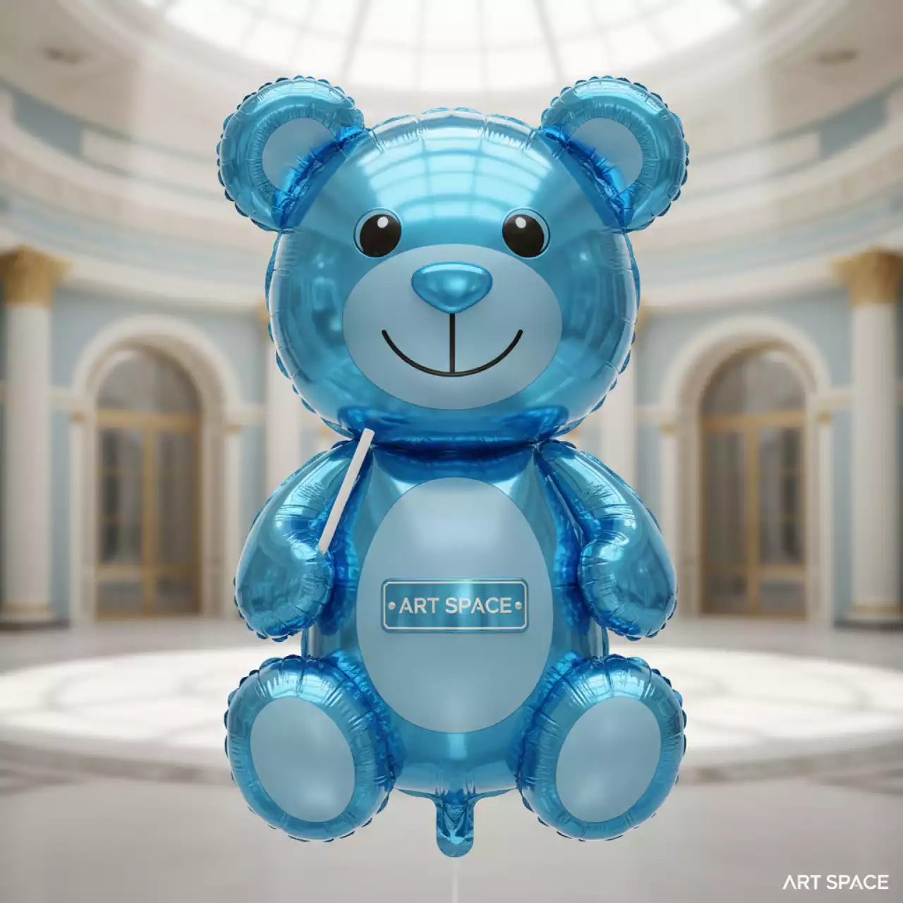Аренда Шар фольгированный Мишка с соской синий в ледовом дворце «Роза Хутор» — ART SPACE