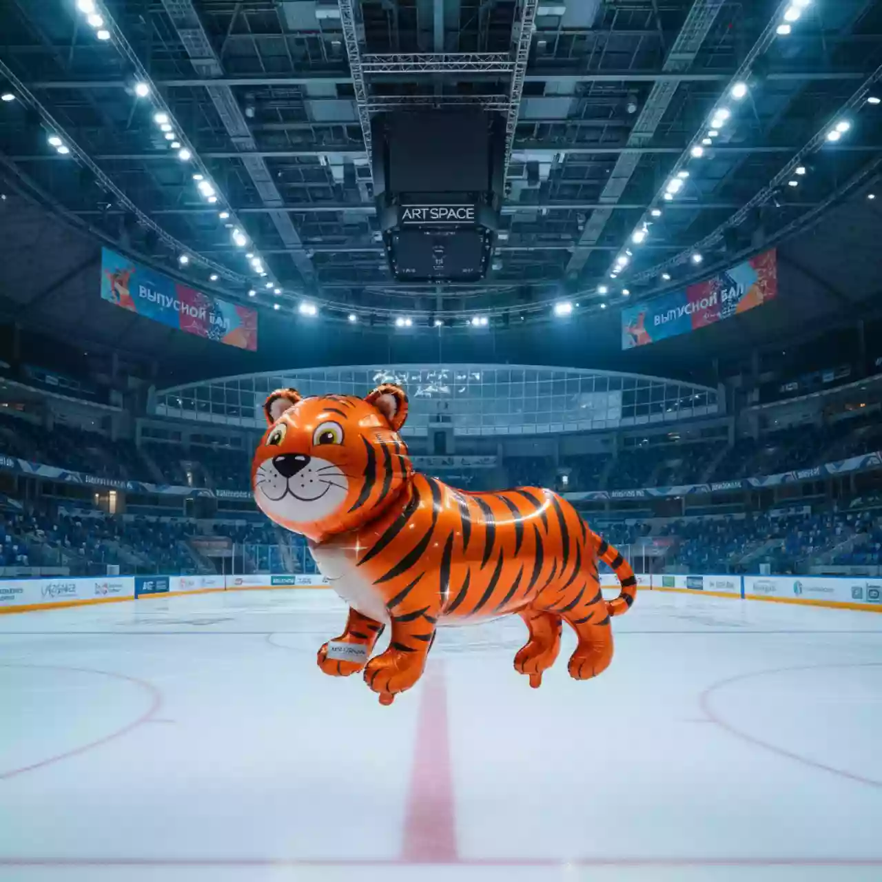 Аренда Шар фольгированный "Тигренок" в ледовой арене «Шайба» — ART SPACE