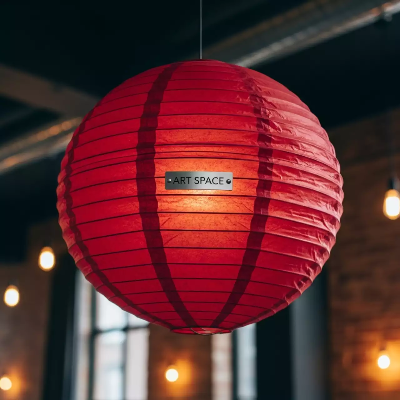 Аренда Шар фонарь китайский 25 см гранат в ресторане «Brunello» — ART SPACE