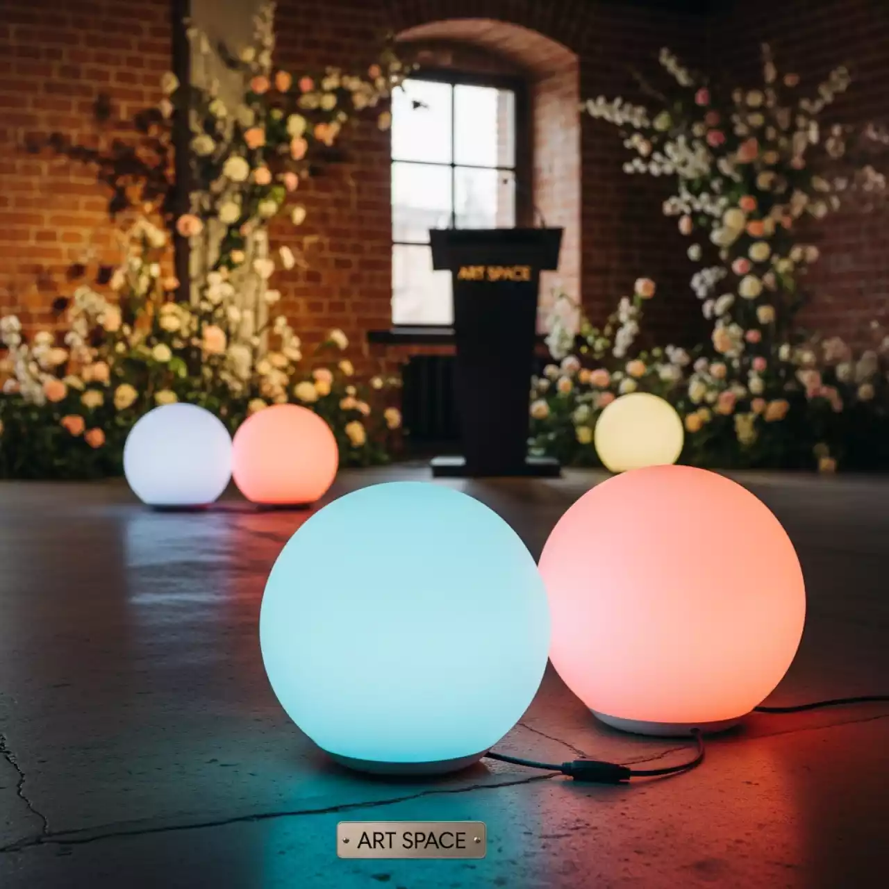 Аренда Шар LED 40 см в ресторане «Магадан» — ART SPACE