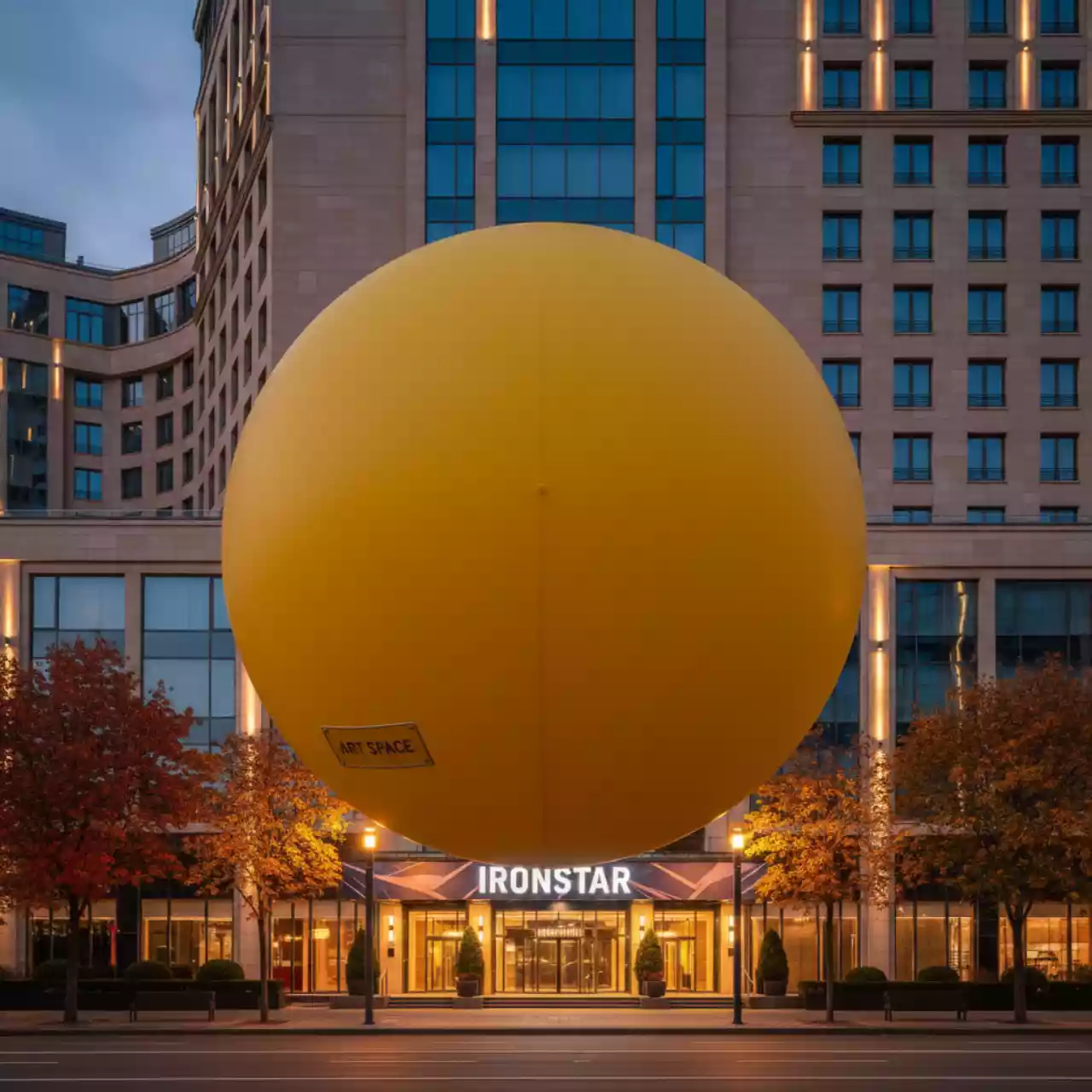 Аренда Шар с гелием 1 м желтый в Гранд Отель Сочи — ART SPACE