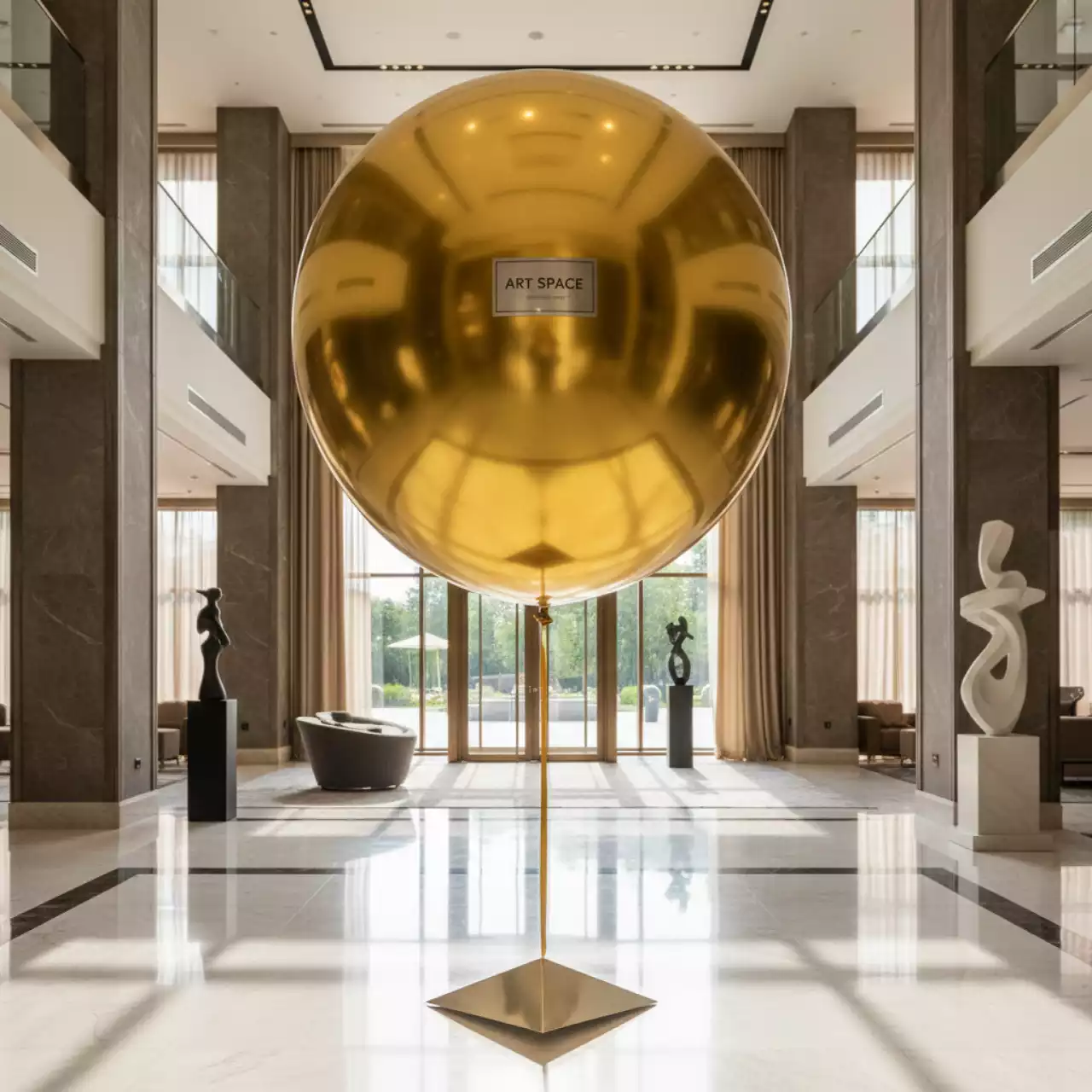 Аренда Шар с гелием золотой 1 м в Grand Karat Sochi — ART SPACE