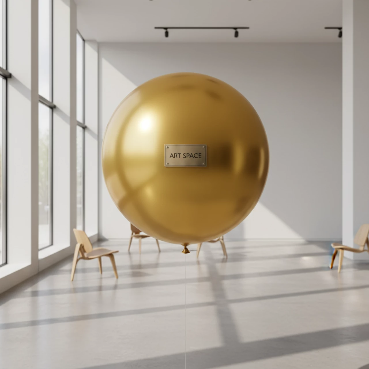 Аренда Шар с гелием золотой 45 см в Gamma Sirius — ART SPACE