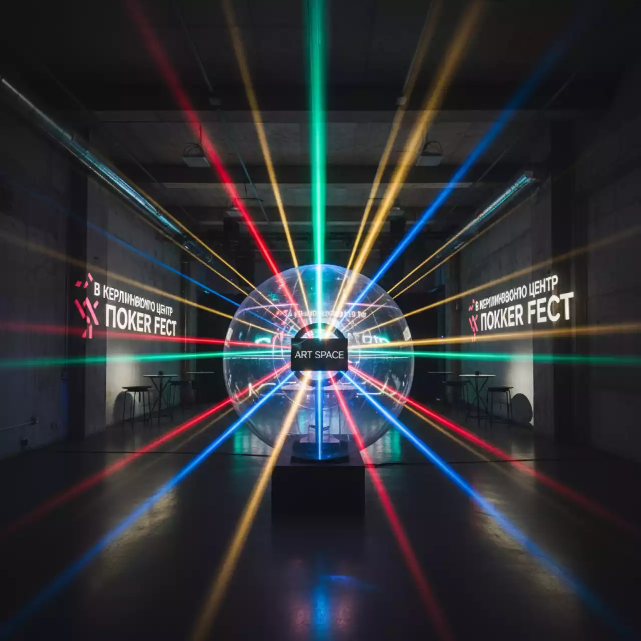 Аренда Шар светильник вращающийся ADJ Jelly Globe в Керлинговом центре «Ледяной куб» — ART SPACE