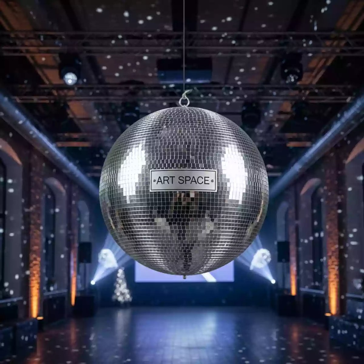 Аренда Шар зеркальный 1,2 м с пластиковыми пластинами в усадьбе Голицына — ART SPACE