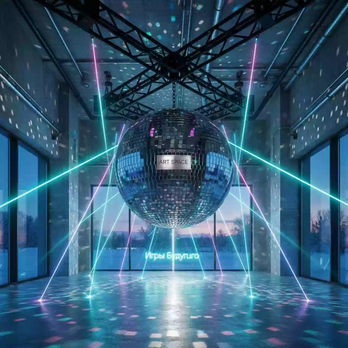 Аренда Шар зеркальный пластиковый диаметр 1,2 м в ресторане «La Terrazza» — ART SPACE