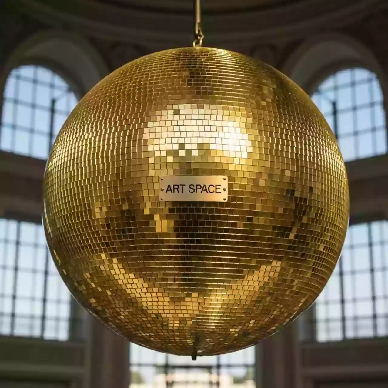 Аренда Шар зеркальный золотой в конгресс-холле отеля Жемчужина — ART SPACE