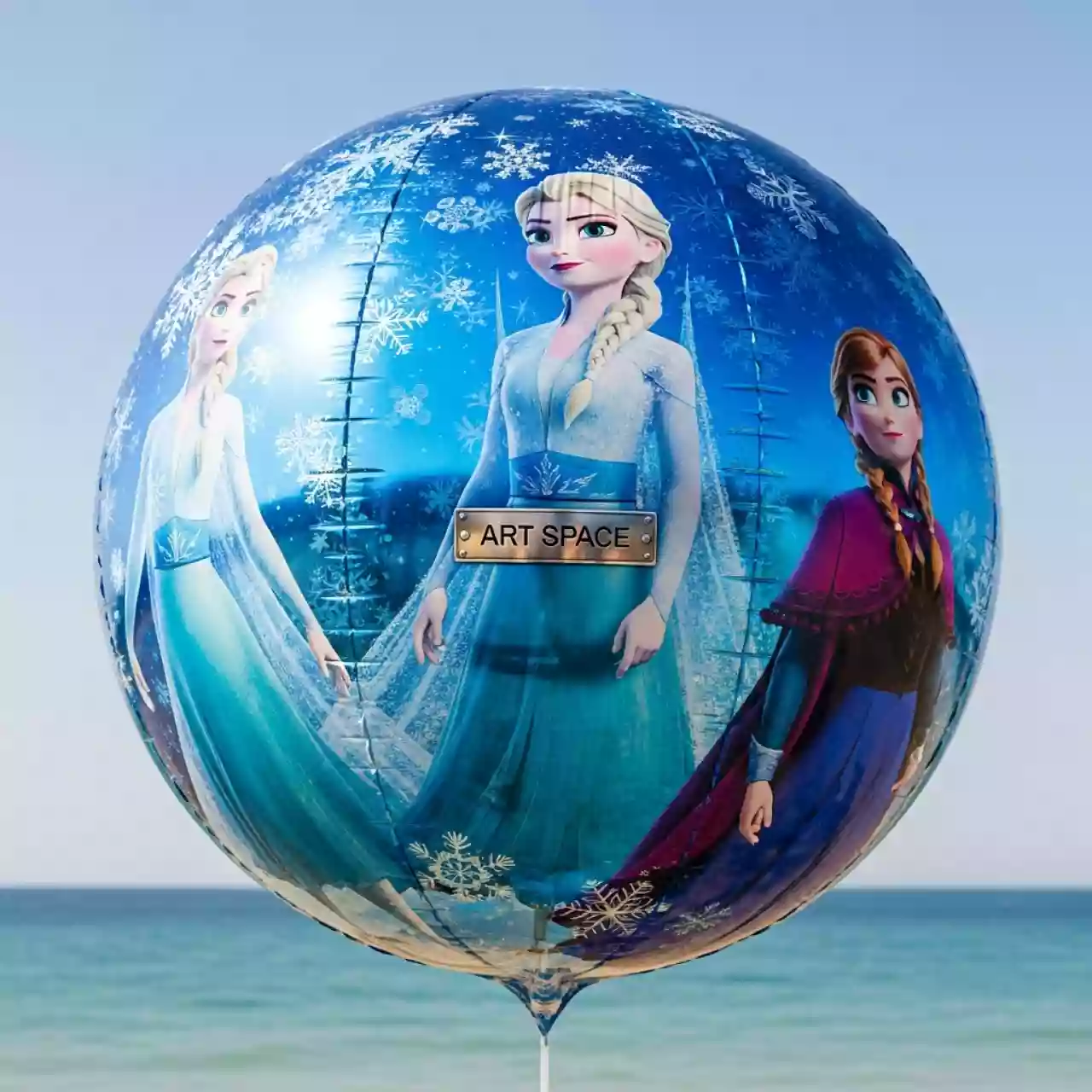 Аренда Шара фольгированного круглого Холодное Сердце на пляже «Ривьера» — ART SPACE