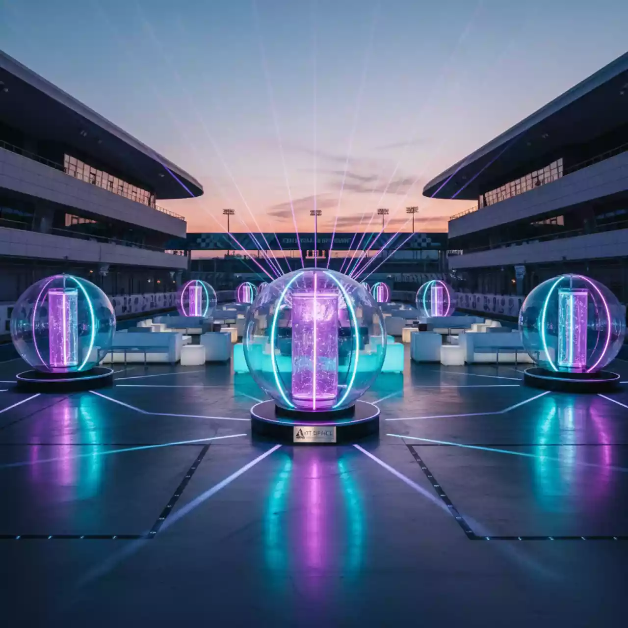 Аренда Шарики вращающиеся ADJ Jelly Globe на Сочи Автодроме — ART SPACE