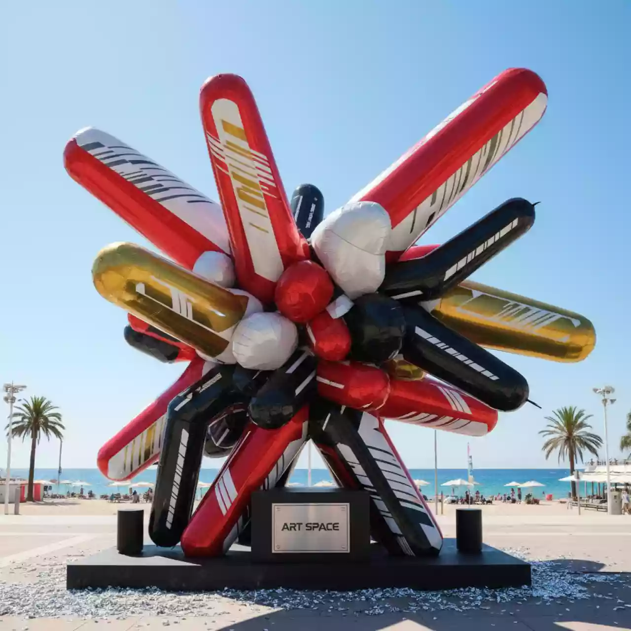 Аренда Шары фольгированные с гелием на пляже «Ривьера» — ART SPACE