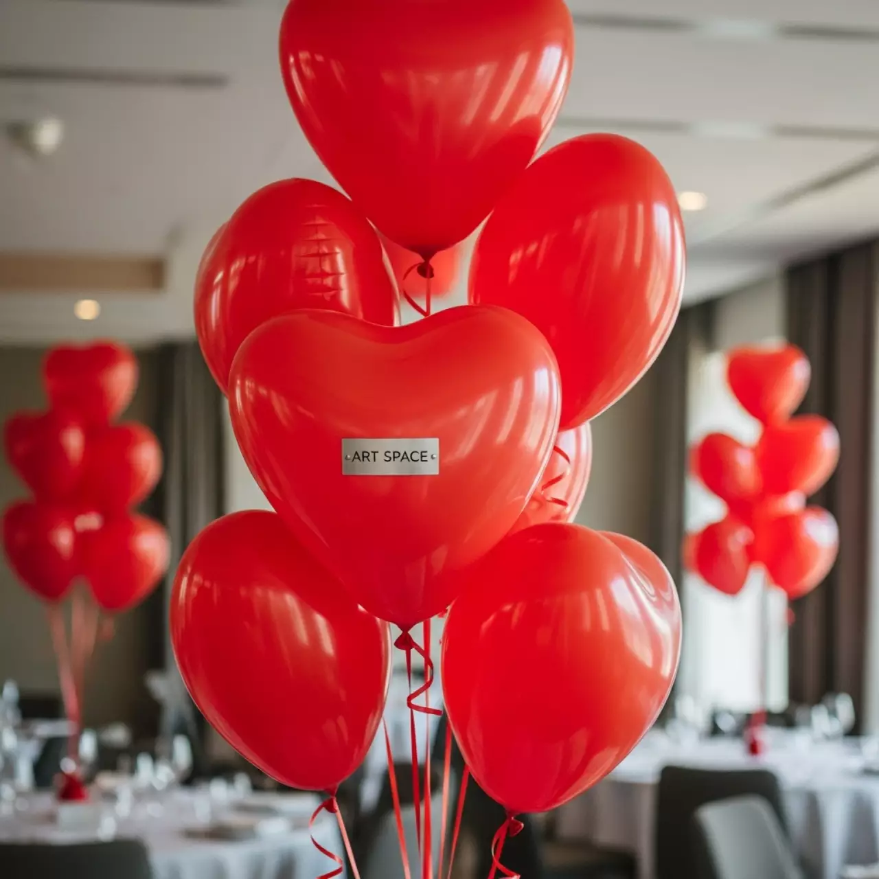 Аренда Шары с гелием сердца красные 40 см в отеле «Звездный» — ART SPACE