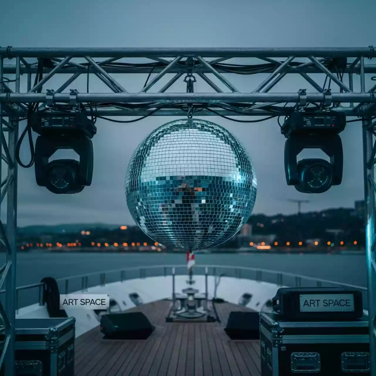 Аренда Шары зеркальные Involight MB 30 75 см на VIP теплоходе (Морпорт Сочи) — ART SPACE