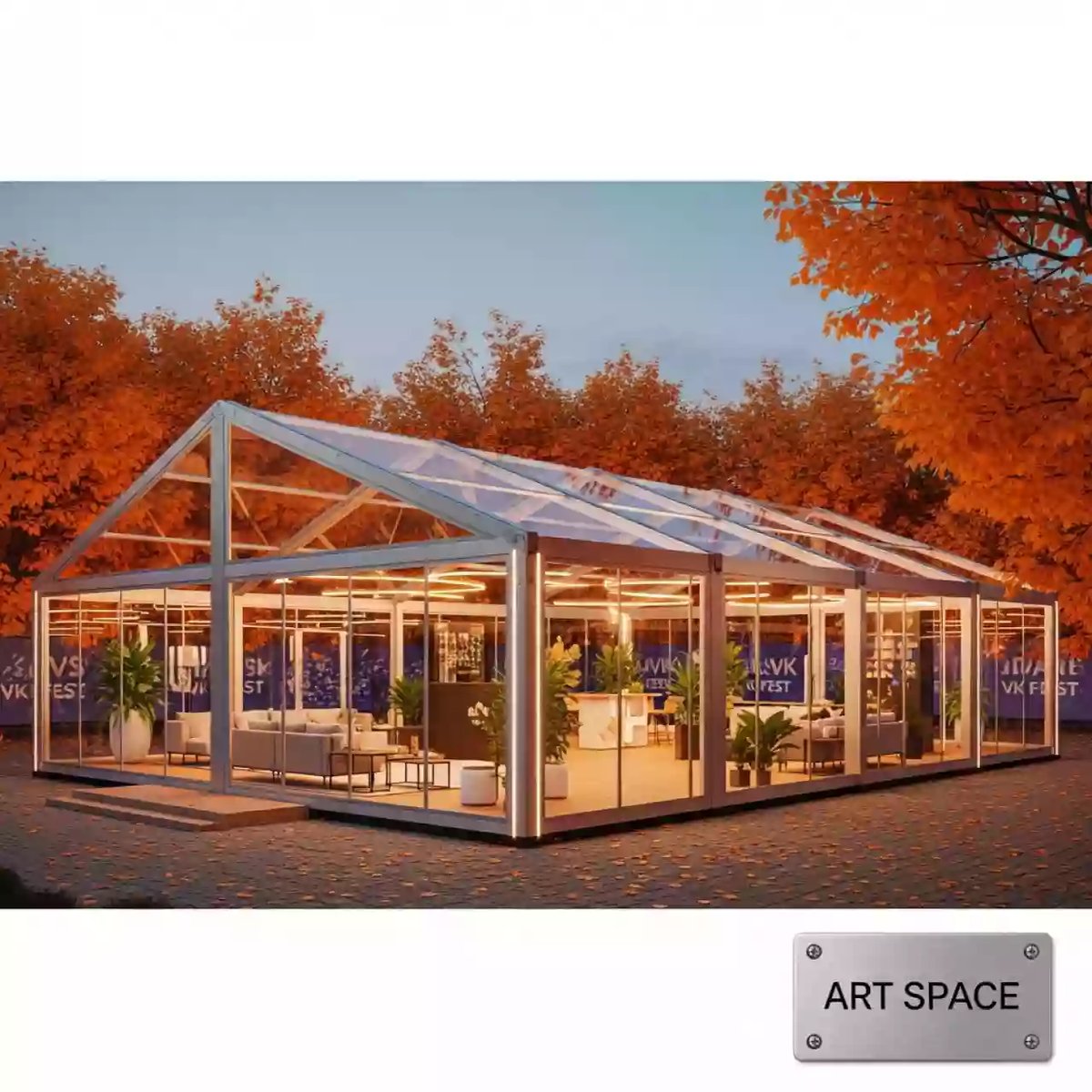 Аренда Шатер 10х20 в ресторане «Плакучая Ива» — ART SPACE