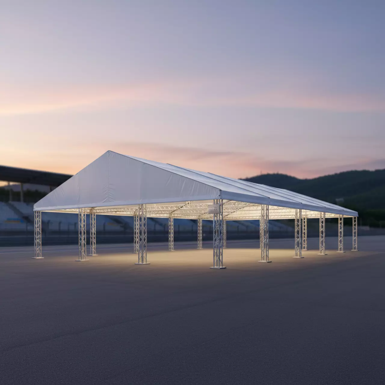 Аренда Шатер 10х35 м на Сочи Автодроме — ART SPACE