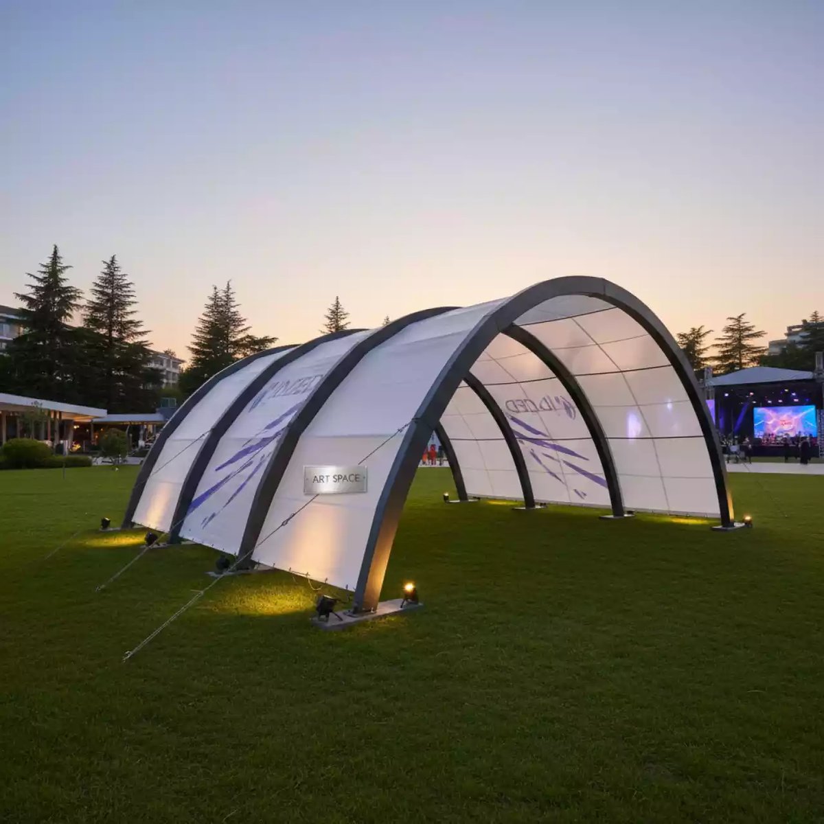 Аренда Шатер 5х5 м арочный в санатории «Заполярье» — ART SPACE
